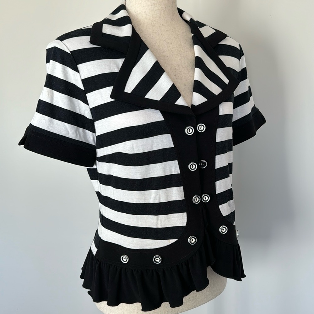 Joseph Ribkoff short jacket sleeve blouse - 10